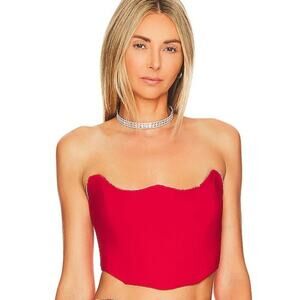 Lovers + Friends Red Strapless Top
